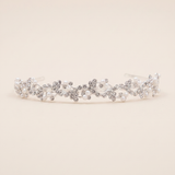 Sophia Crystal & Pearl Headband – Rhinestone Bridal Headband Wedding Hair Accessory