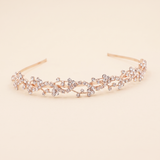 Sophia Crystal Flower Girl Headband – Rhinestone Vine Wedding Headpiece