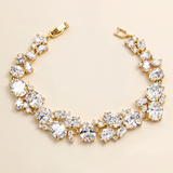 Tara Oval Gold CZ Bracelet