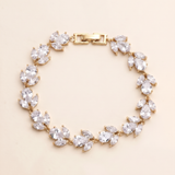 Tulips Bracelet – Cubic Zirconia Bridal Bracelet