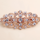 Valerie Rose Gold Crystal Barrette