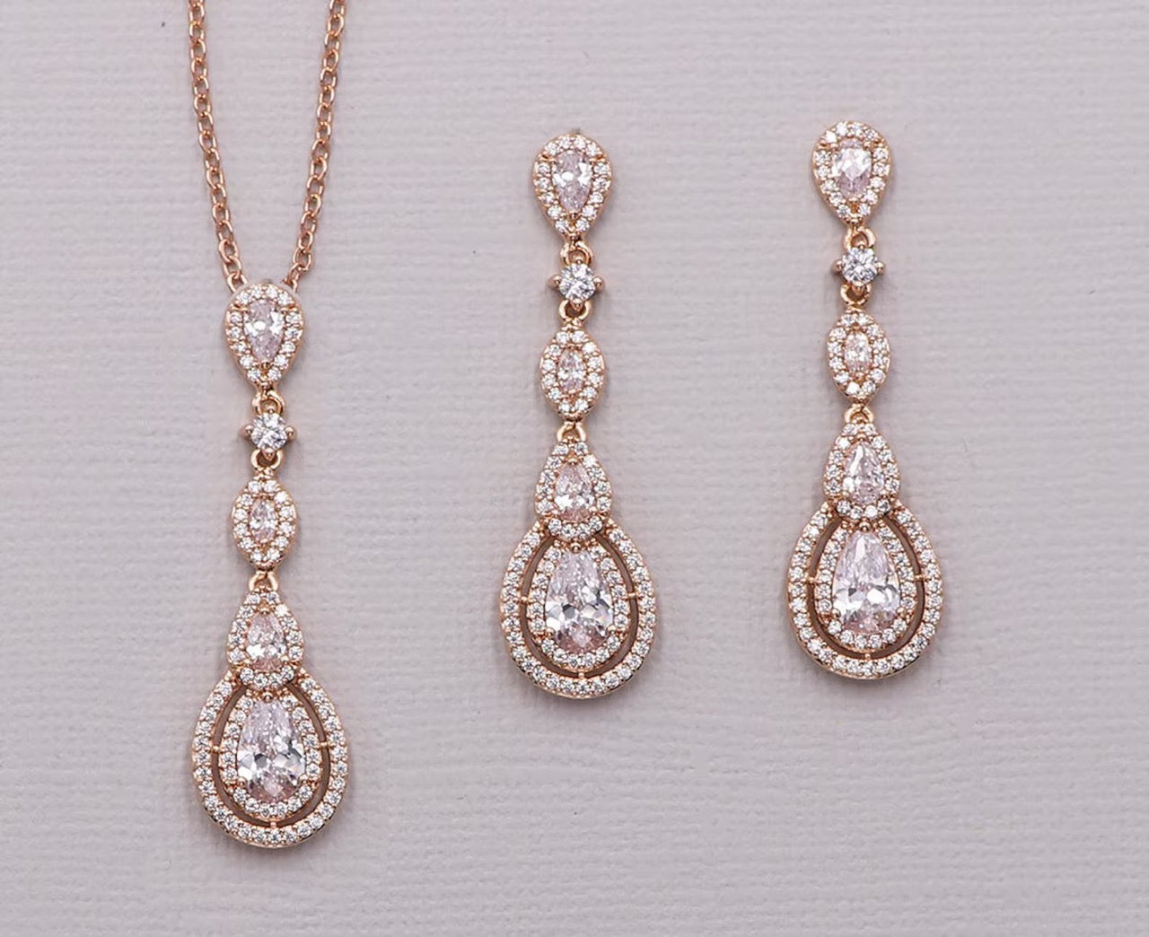 Aimee Long CZ Jewelry Set