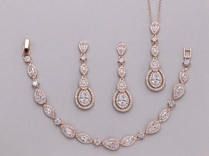 Aimee Long CZ Jewelry Set