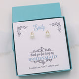 Jennifer Bridesmaids Pearl Jewelry Earrings
