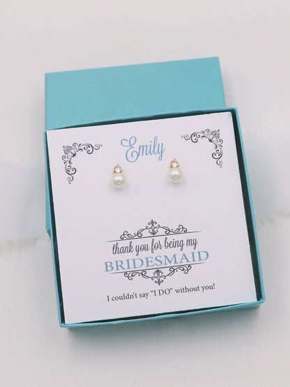 Jennifer Bridesmaids Pearl Jewelry Set