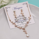 Carla Rhinestone Vine Bridesmaids Set