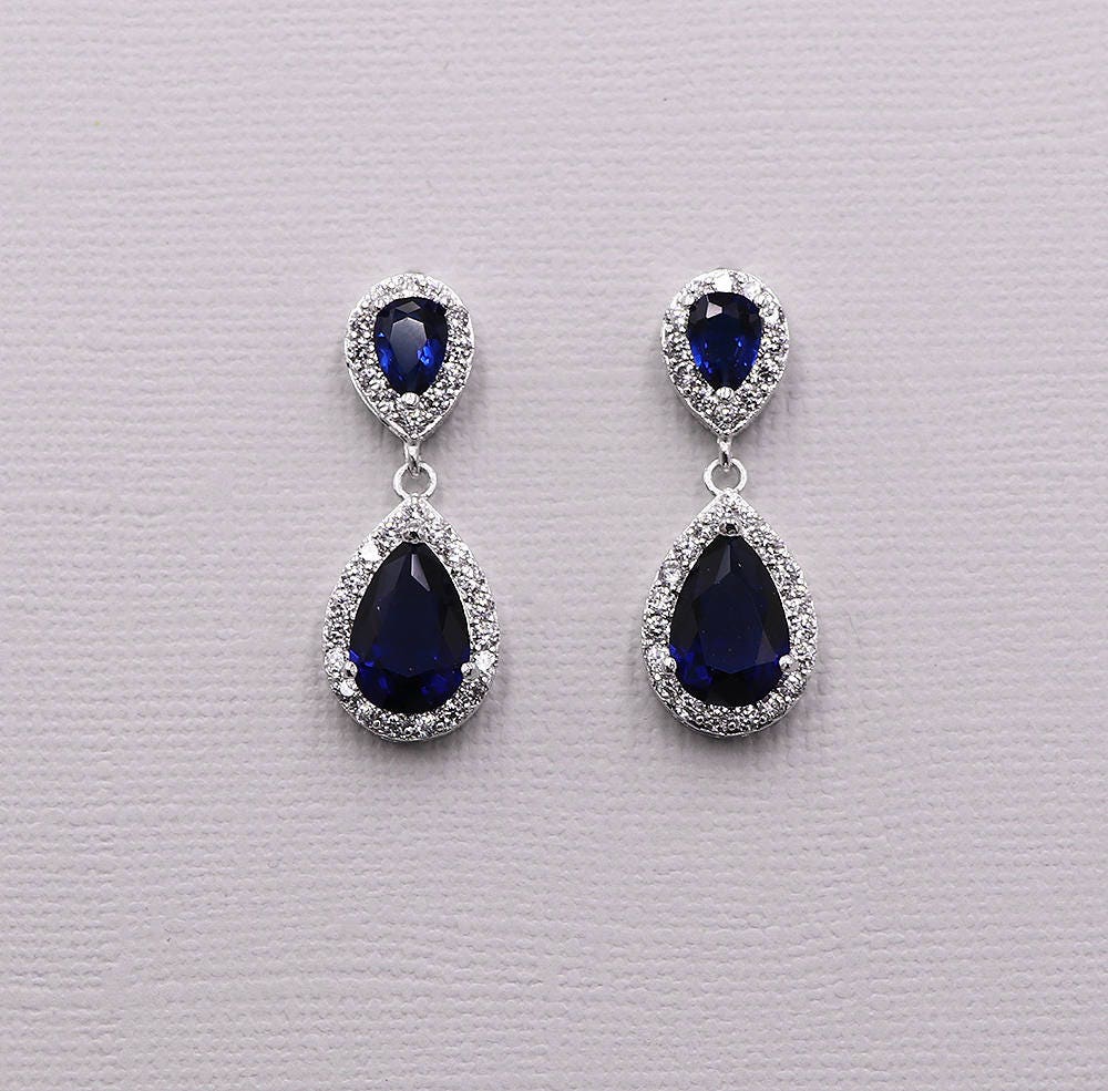 Kensley Sapphire Blue Earrings