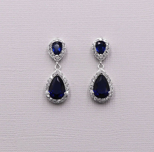 Kensley Sapphire Blue Earrings