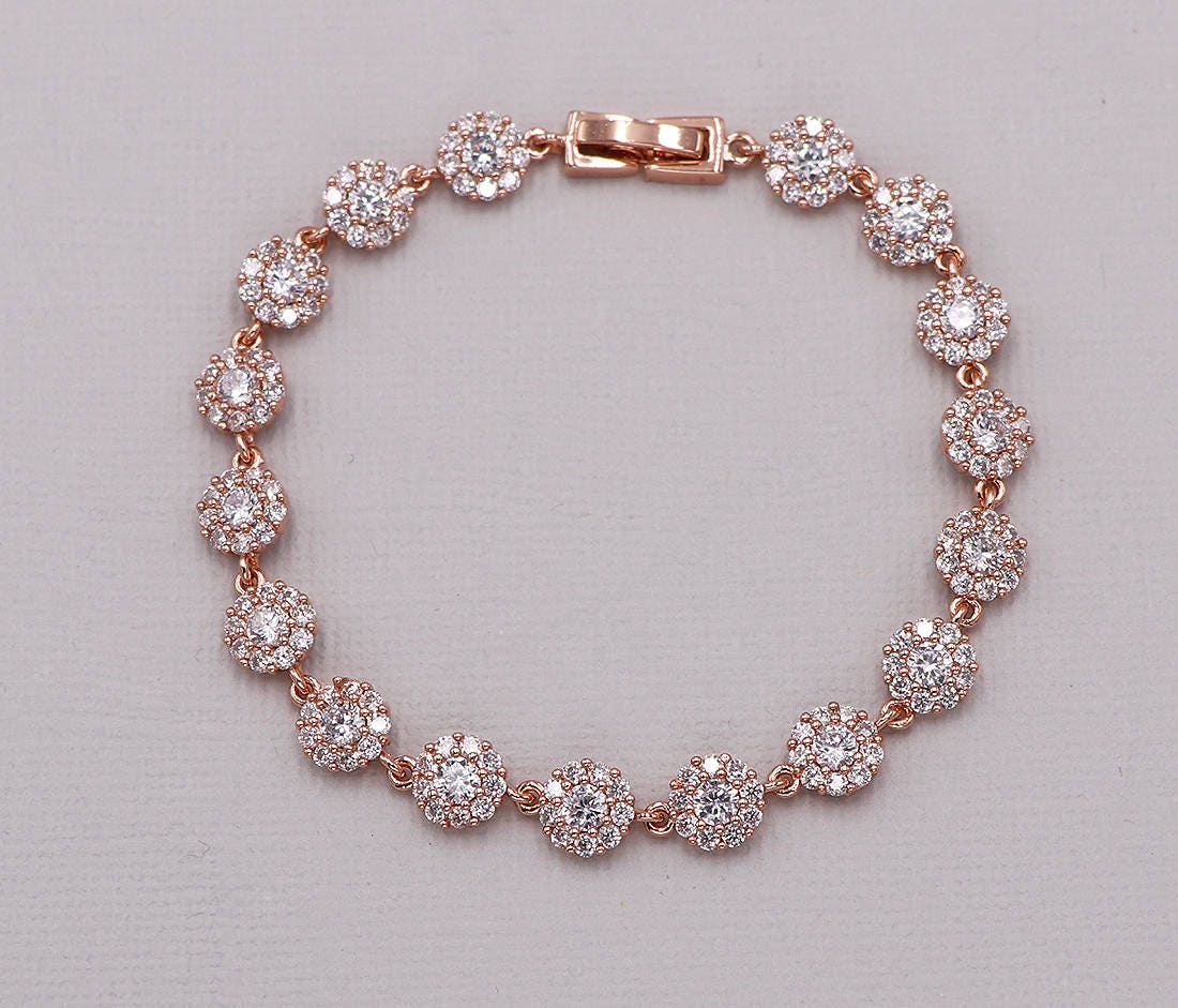 Aubrie Halo CZ Bracelet