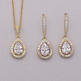 Malania Earrings and Necklace Set