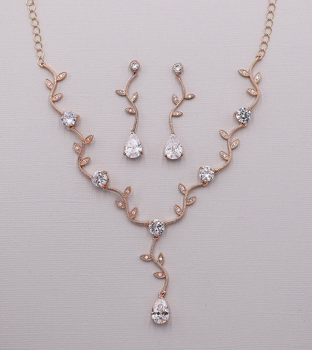 Susan CZ Vine Jewelry Set