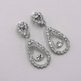 Virginia Clip on Crystal Earrings