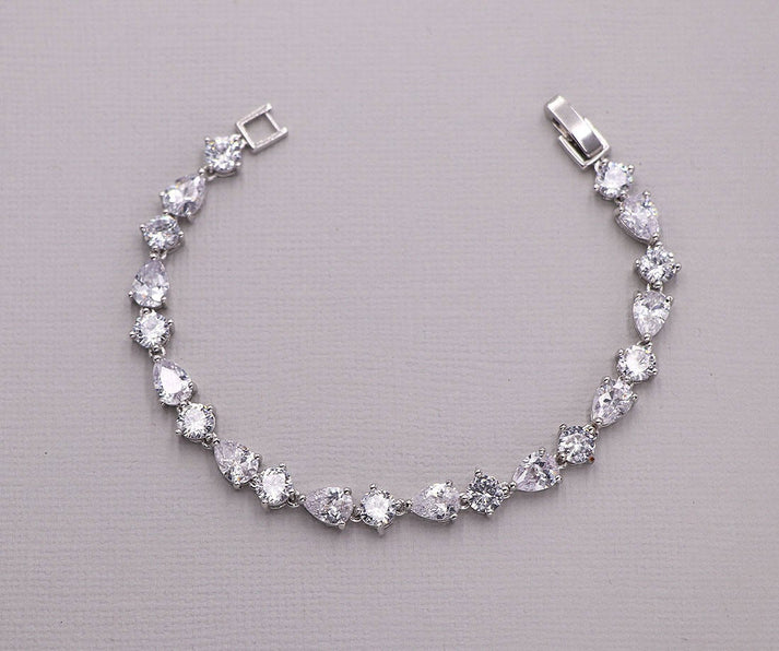 Lilianna Round and Pear Bracelet