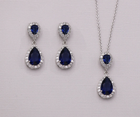 Kensley Sapphire Blue Jewelry Set