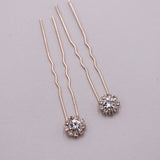 Karina Crystal Flower Hairpin Set of 3