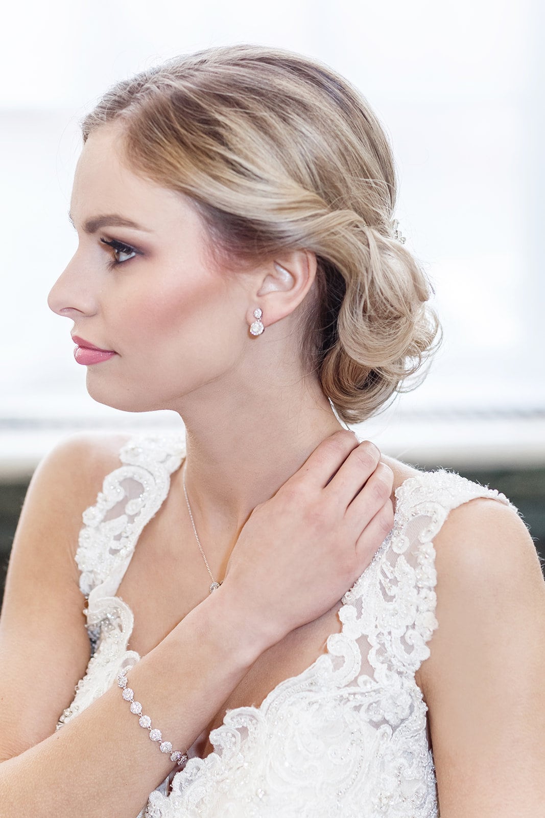 Aubrie Bridesmaids Earrings & Bracelet Set