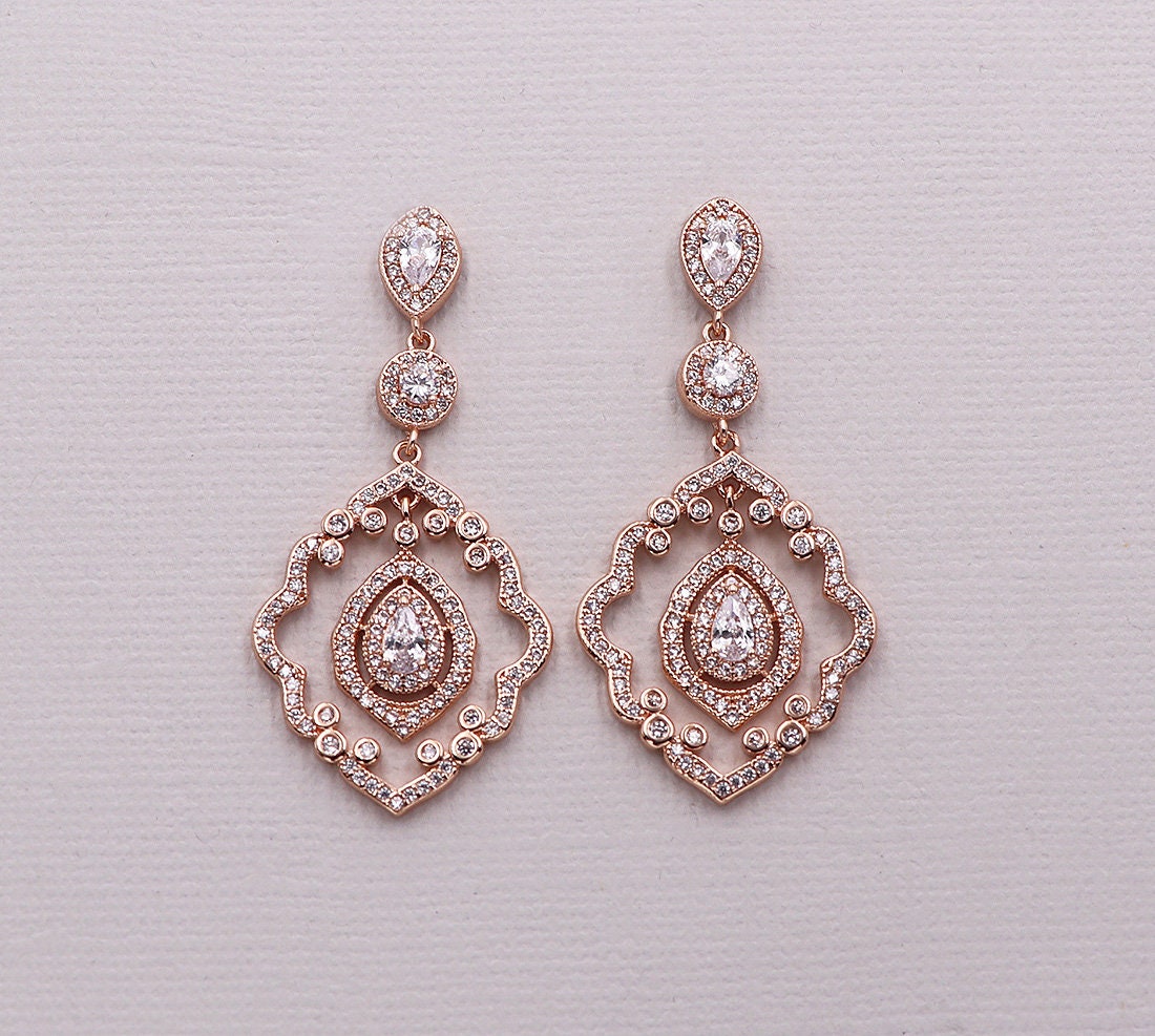 Joslyn Chandelier CZ Earrings