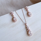 Tulips CZ Jewelry Set