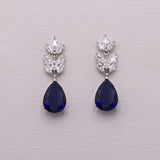 Evelyn Sapphire Blue Earrings