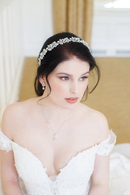 Marie Crystal Wedding Headband