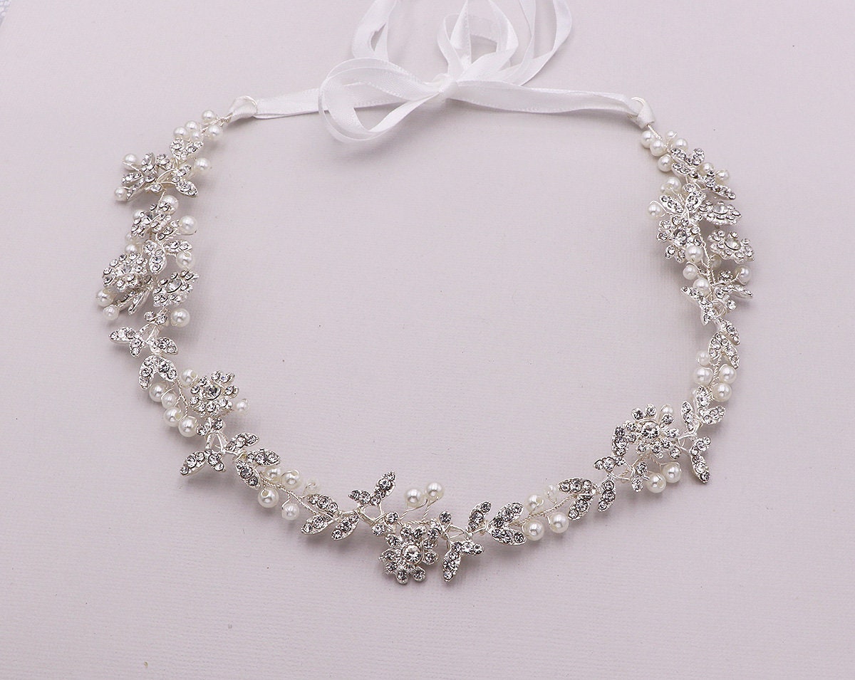 Nicolette Pearl Hair Vine Headpiece