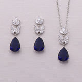 Evelyn Sapphire Blue Earrings