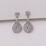 Angie Crystal Clip On Earrings