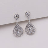 Angie Crystal Clip On Earrings