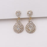 Angie Crystal Clip On Earrings