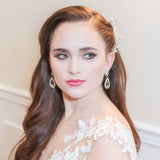 Virginia Clip on Crystal Earrings
