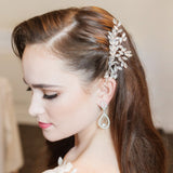 Virginia Clip on Crystal Earrings
