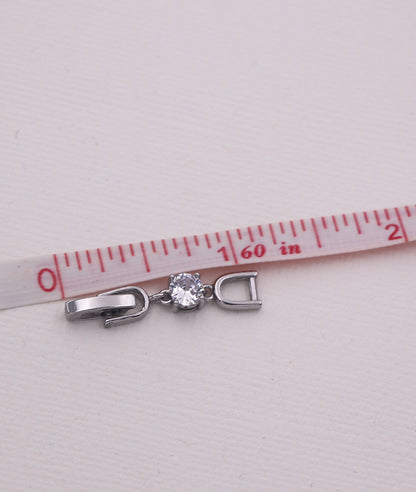 Extender for Necklace or Bracelet with Cubic Zirconia