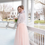 Beaded Edge Communion Veil