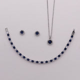 Karina Sapphire Blue Jewelry Set
