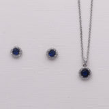 Karina Sapphire Blue Jewelry Set