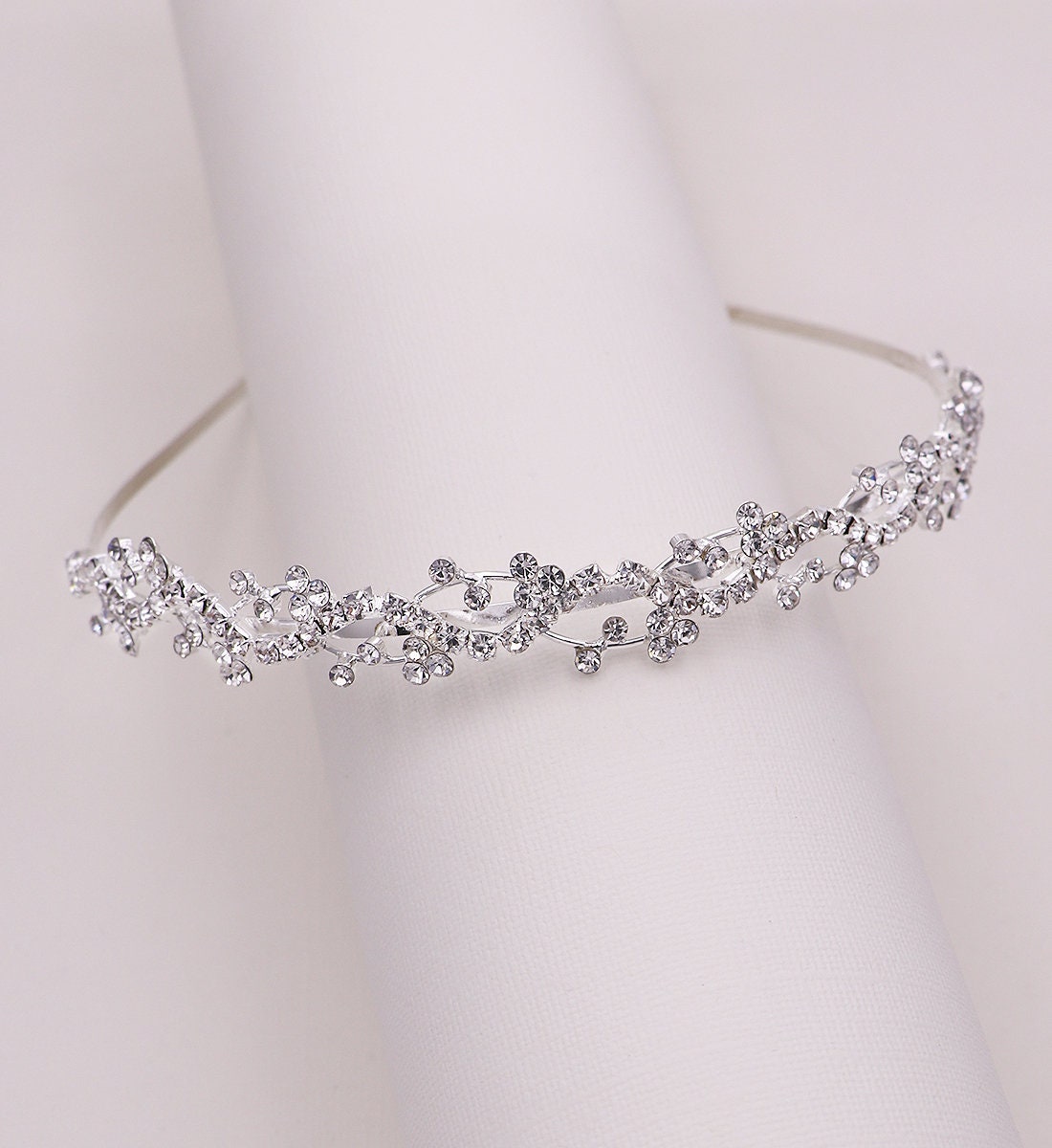 Sophia Crystal Flower Girl Tiara