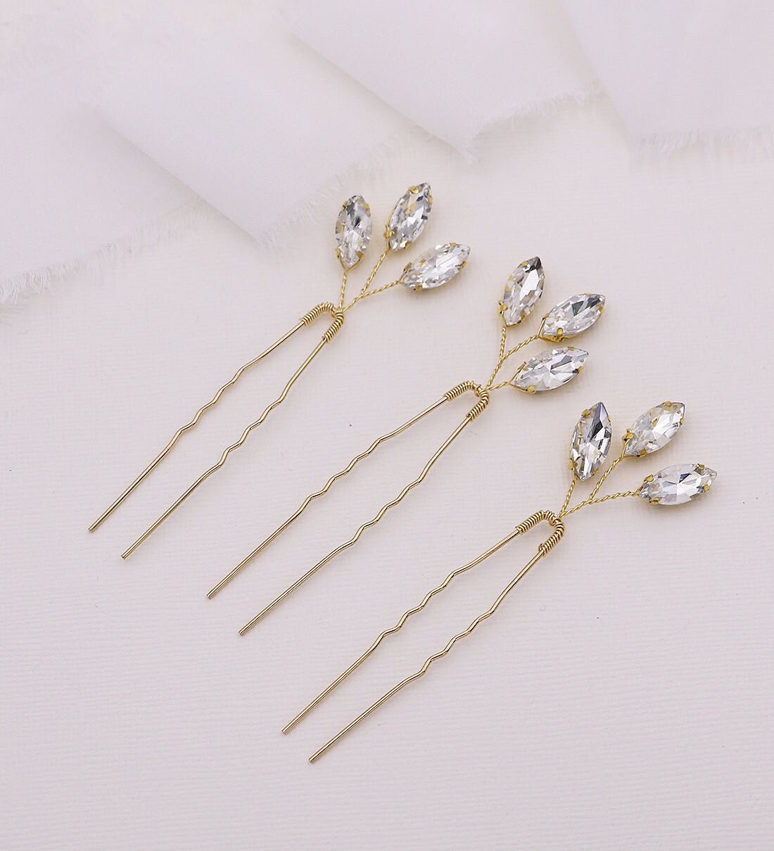 Marquise Hairpins Set of 3