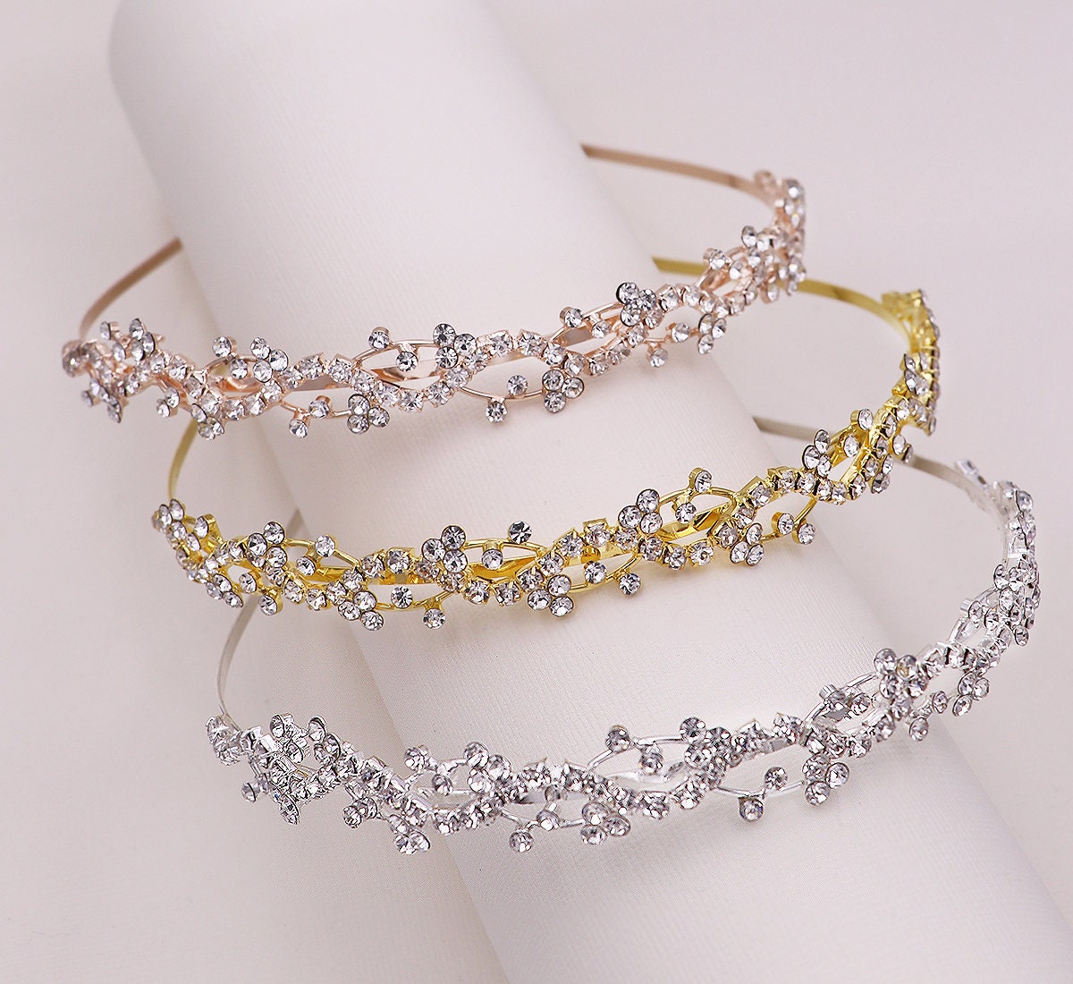 Sophia Crystal Flower Girl Tiara