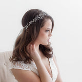 Reese Crystal Wedding Vine Headband