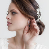 Natalia Sapphire Blue Cluster Earrings