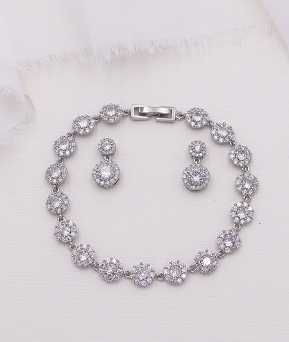 Aubrie Bridesmaids Earrings &amp; Bracelet Set