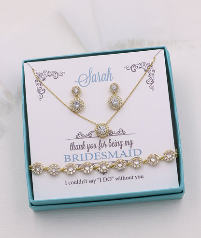 Aubrie Bridesmaids Jewelry Set