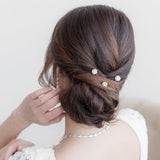 Karina Crystal Flower Hairpin Set of 3