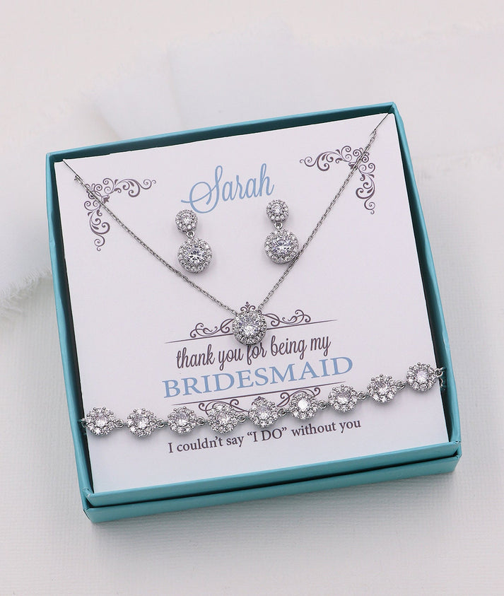 Aubrie Bridesmaids Jewelry Set