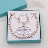 Eve Pearl CZ Jewelry Set