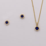 Karina Sapphire Blue Jewelry Set