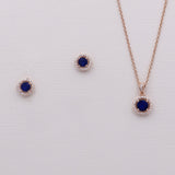 Karina Sapphire Blue Jewelry Set