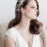 Kiara Pearl Leaf Large Wedding Clip