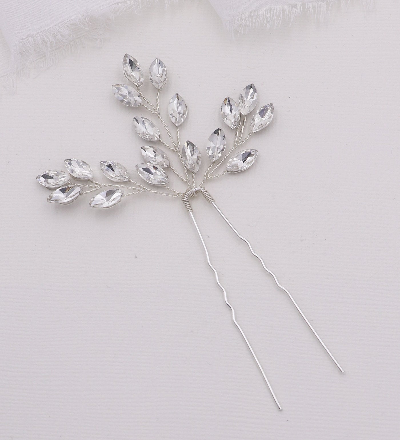 Candace Crystal Hairpin Set of 2
