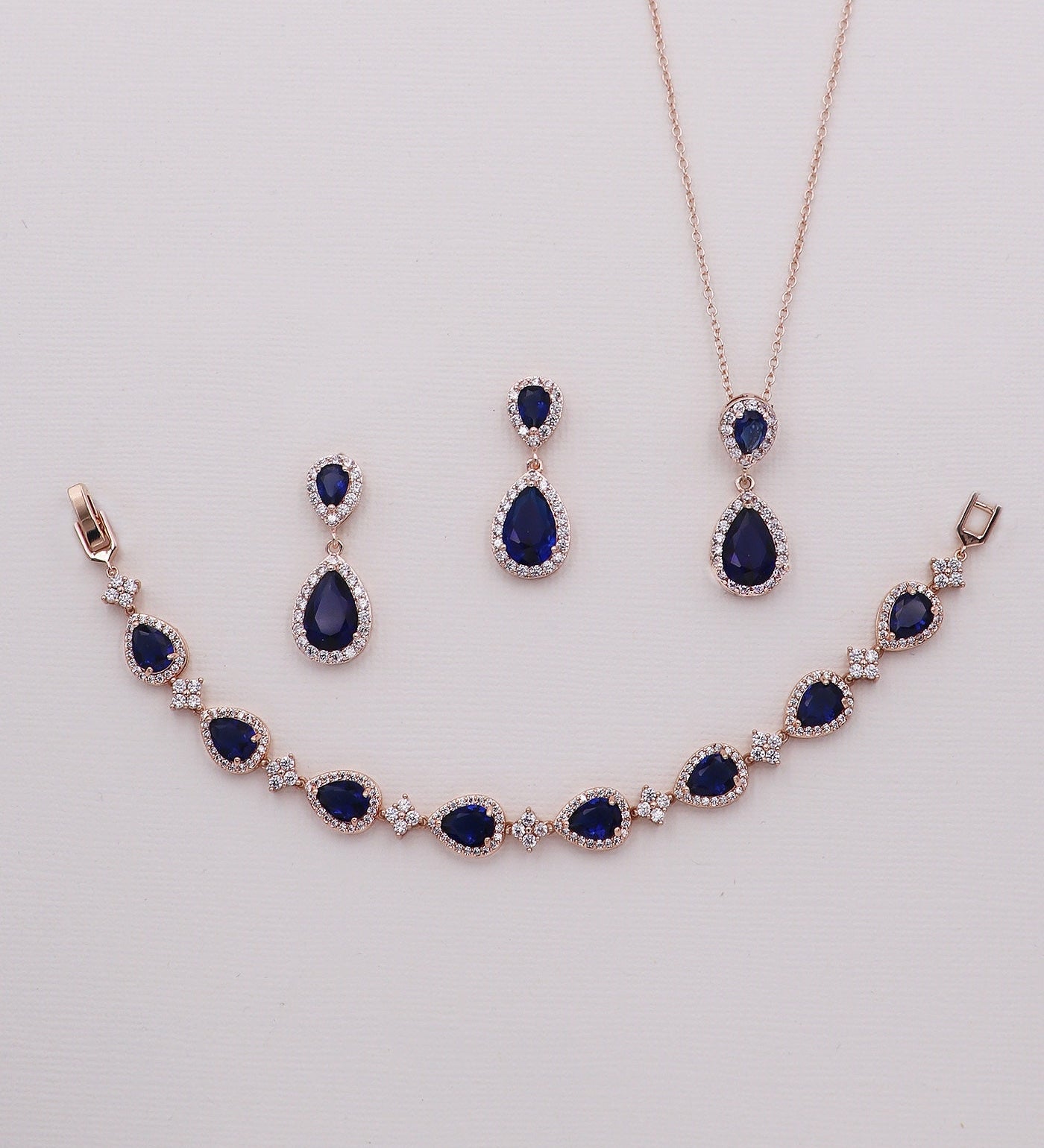 Kensley Sapphire Blue Jewelry Set